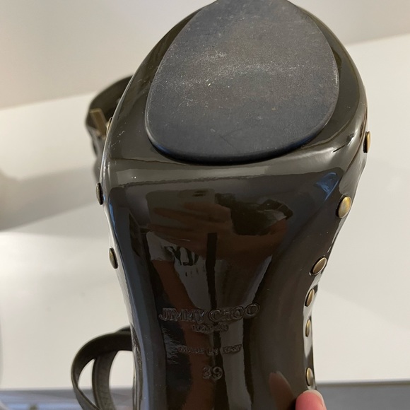 Authentic Jimmy Choo Army Green Shoes - Picture 6 of 7